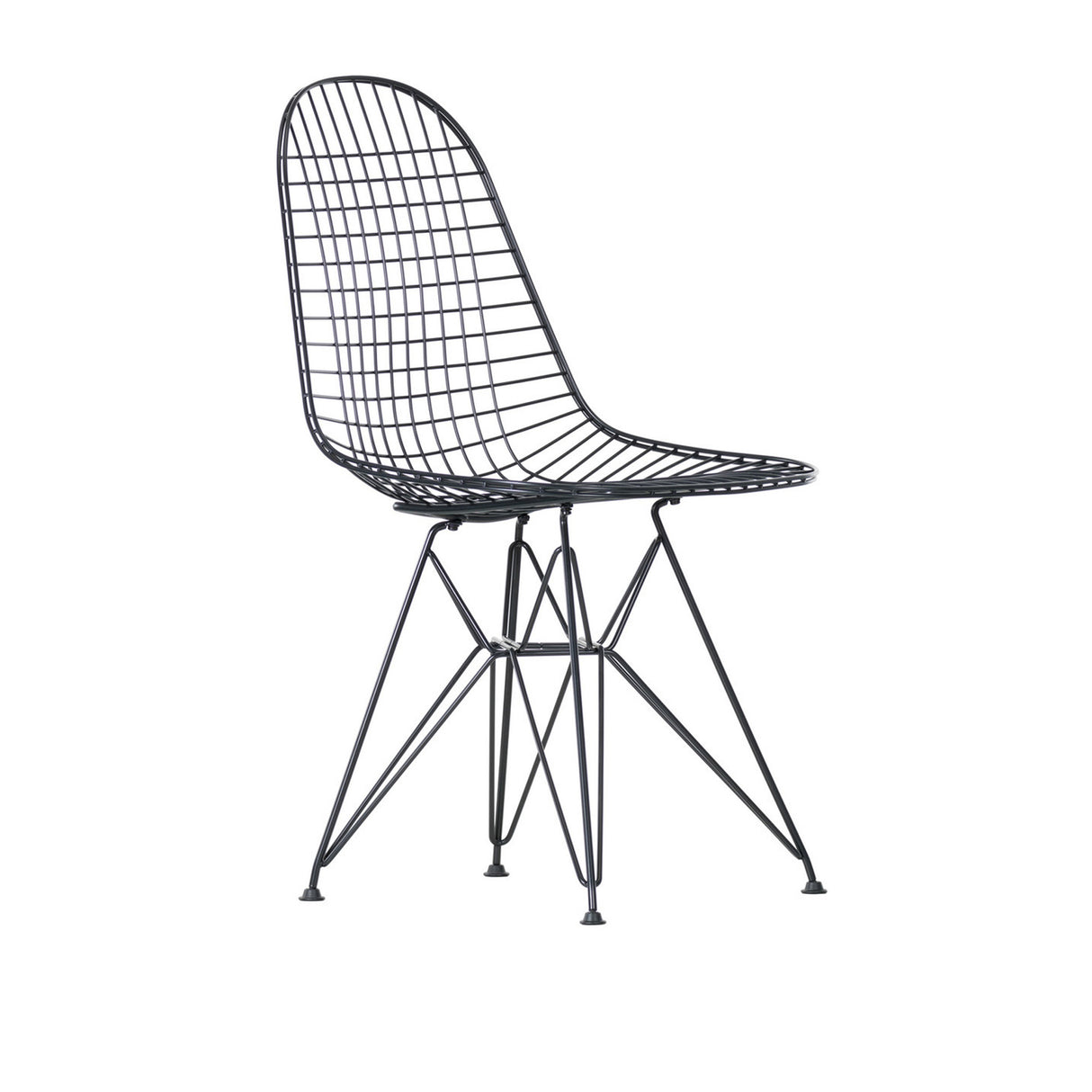 Vitra x Muuto havemøbelsæt med 1 Linear Steel Taupe bord 140 x 75, og 4 sorte Eames Wire Chairs (DKR) - 4 - Jacobsen Plus
