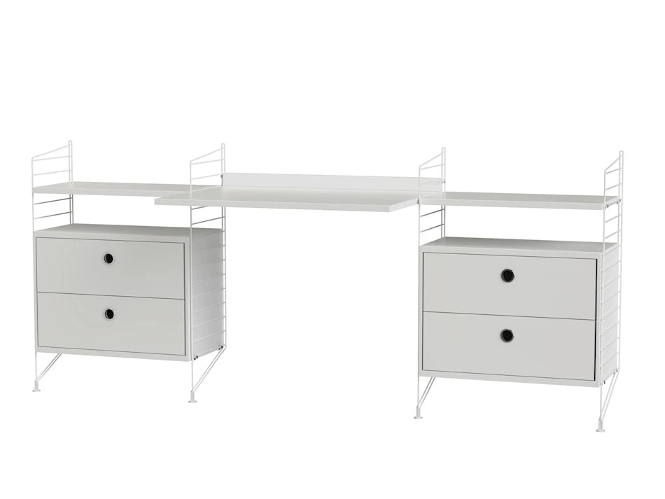 Kontor, bundle C fra String - Hvid - hvid - Jacobsen Plus