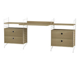 Kontor, bundle C fra String - Hvid - eg - Jacobsen Plus