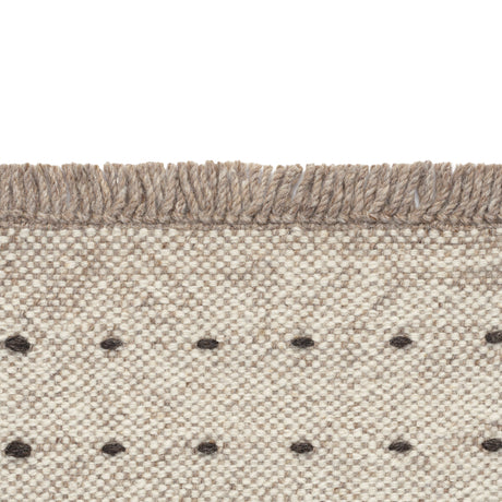 Yield Dot Naturally Coloured Fringes Teppich, 0115 von Kvadrat - 180 x 240 cm - Jacobsen Plus